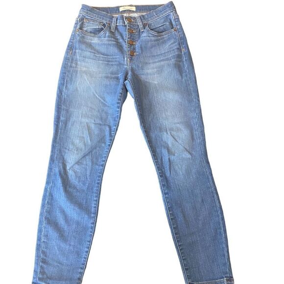 Madewell 9” high rise skinny skinny crop button fly jeans size 27 - Picture 1 of 9